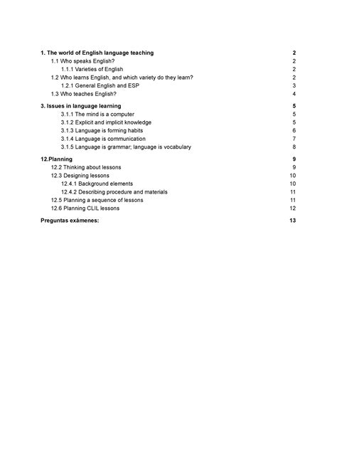 TEMA 1 - TEMA 1 y preguntas - The world of English language teaching 1 ...