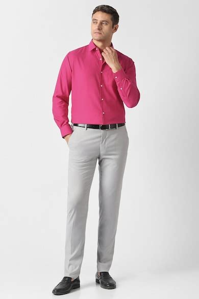 Buy Men Pink Solid Full Sleeves Wedding Shirt Online - 40075382 | Van ...