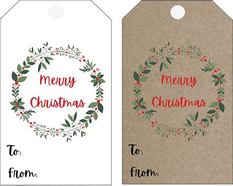 Holiday - Christmas Gift Tags - 50 pack for your Christmas Gifts ...