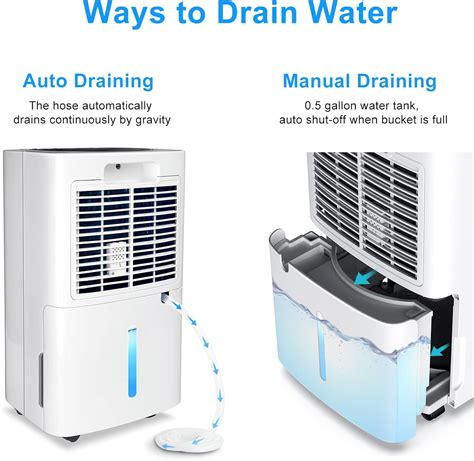 Buy 30 Pint Dehumidifiers for 2000 Sq. Ft Home Basements with Drain ...