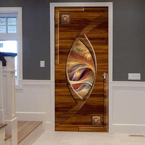 Creative Print Solution 76.2 cm wooden eye door sticker for door Self ...