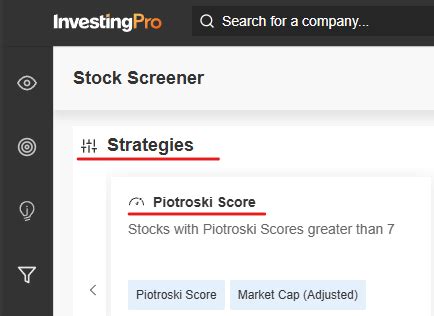 How InvestingPro+ Pinpoints High-Quality Stocks with the Piotroski ...