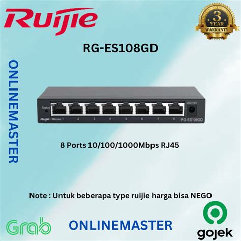 Jual RUIJIE RG-ES108GD Gigabit unmanaged Switch - Jakarta Pusat ...