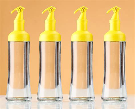 pepplo Oil and Vinegar Dispenser, Modern Olive Oil Dispenser, Wide ...