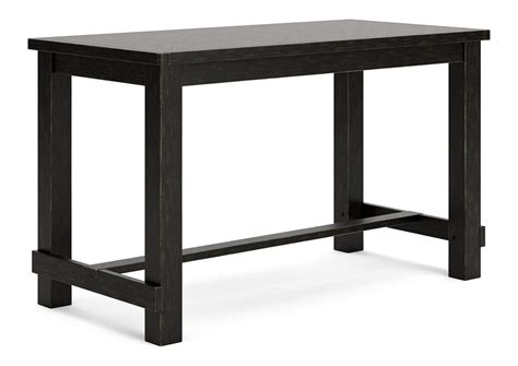 Jeanette Counter Height Dining Table in Dark Brown Wood - Elegant Dark ...