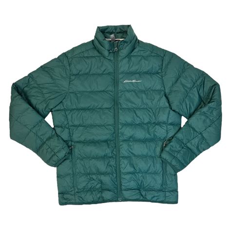 Eddie Bauer Men's Packable Full-Zip Funnel Neck Down Filled Jacket ...