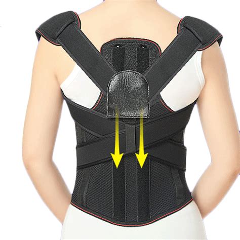 large size adjustable back support belt posture corrector at Banggood