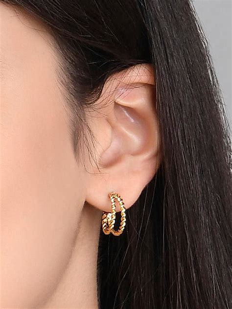 ToniQ Stylish Gold Plated Set of 20 Floral Stud earrings for Women
