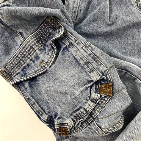 Vintage Bugle Boy Women's Cargo Jeans Attico vibes!... - Depop