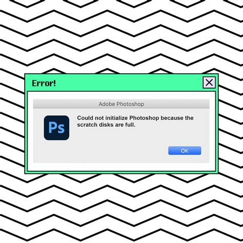 Image result for Photoshop Scratch Disk Error Message