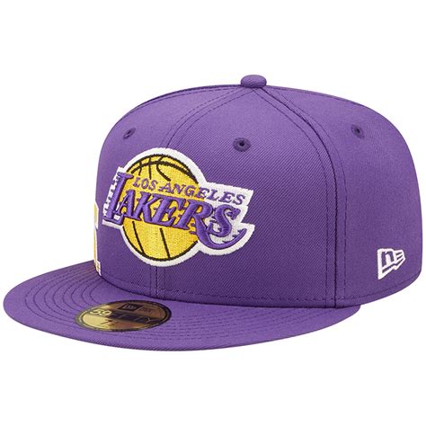 Buy Men's New Era Purple Los Angeles Lakers Side Split 59FIFTY Fitted ...
