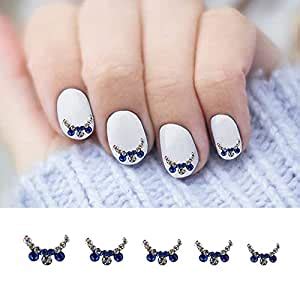 Buy Comet Busters Blue and SIlver Nail Art Nail Jewels Stick Ons Online ...