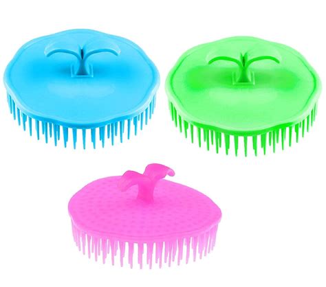 Buy shrajs Round Plastic Hair Washing Combs Hair Massager Shower Brush ...