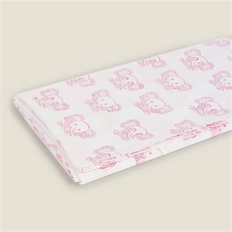 Pink Effa The Elephant Cot Sheet – Gababee