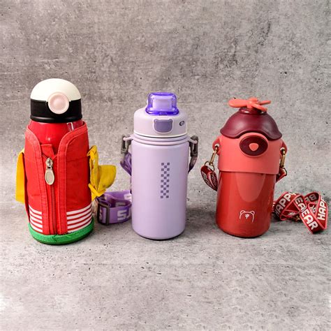 Stainless Steel Water Bottles 500 ML Approx (Mix Design & Color / 1 Pc