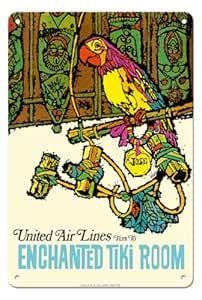 Pacifica Island Art Enchanted Tiki Room - United Air Lines - Vintage ...