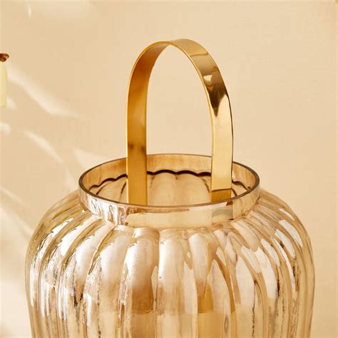 Buy Heritage Renew Jive Glass and Metal Lantern from Home Centre at ...