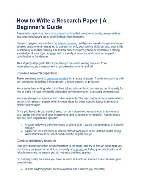 how to write a research paper | Download Free PDF | Argument | Citation