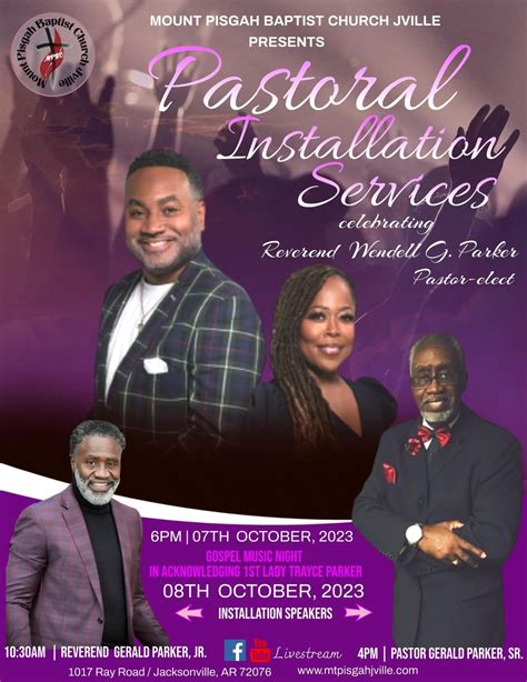 The Pastor – Mount Pisgah Baptist Church!