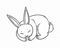 Image result for sleeping rabbit drawing