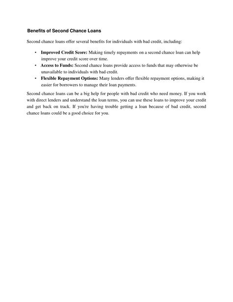 PPT - Second Chance Loans Guaranteed Approval for Bad Credit Borrowers ...