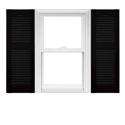 Mid America Open Louver Vinyl Shutters 12 Inch