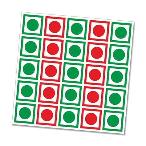 PG Creations Veg Non Veg Stickers for Food, Extra Small Size 10x10 mm ...