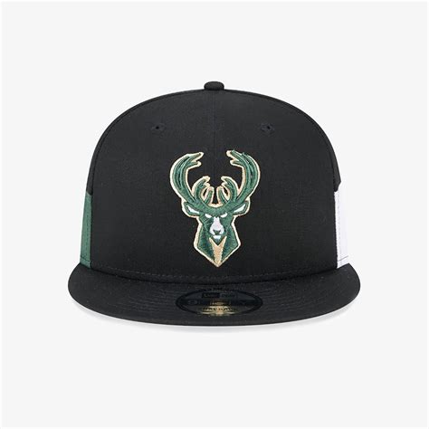 New Era | MILWAUKEE BUCKS MULTI PATCH BLACK 9FIFTY SNAPBACK CAP { BLAC ...