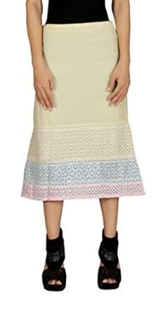 Buy Women’s & Girls Hakoba cotton embroidered Mid Midi Knee Length ...
