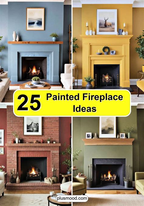 25 Painted Fireplace Ideas To Inspire Your Renovation - PlusMood in ...