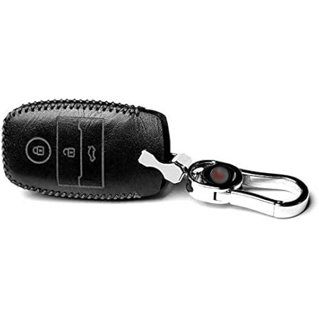 JVCV® Premium Soft TPU Leather Pattern Key Cover Compatible with Kia ...