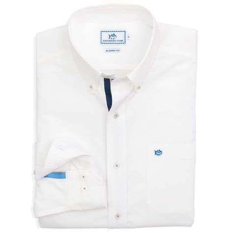 Southern Tide Ocean Point Sport Shirt in Classic White
