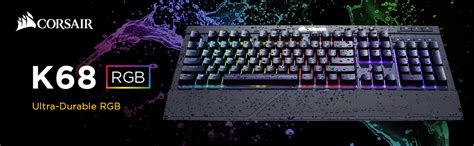 Amazon.in: Buy Corsair K68 Dust and Spill Resistant RGB Wired ...