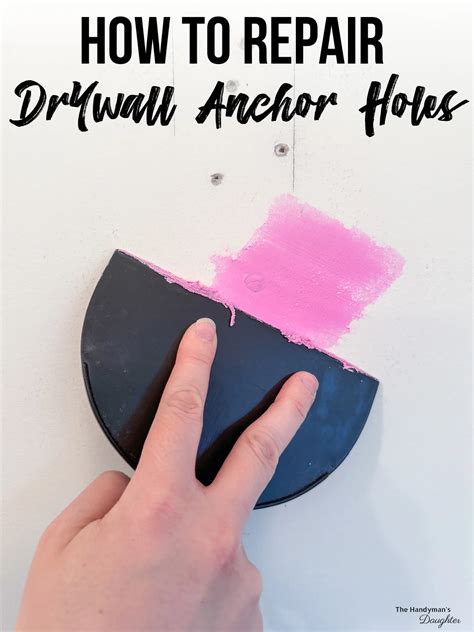How to Repair Drywall Anchor Holes - The Handyman's Daughter