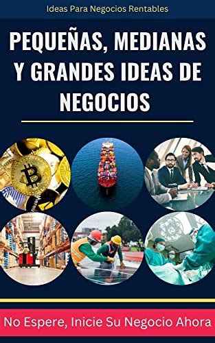 Pequeñas, Medianas Y Grandes Ideas De Negocios : Inicia Tu Propio ...