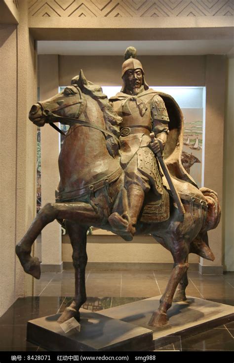 古代将军骑马雕像高清图片下载_红动中国