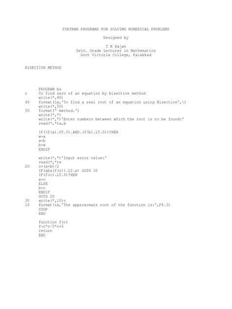 Image result for Fortran Programs