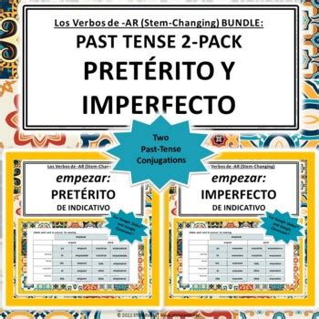 Past-Tense 2-Pack | Empezar (Preterite & Imperfect) | Spanish Verb ...