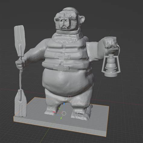 Rafting grizzly bear by EDGeProjects | Download free STL model ...