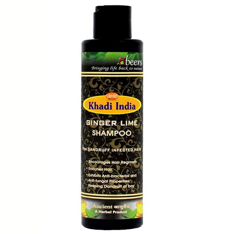 Buy Khadi Abeers Ginger Lime Shampoo For Dandruff, 225 ml Online at Low ...
