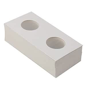 Imported 50 2x2 Cardboard Coin Holders Flips Mylar Coin Supplies 17.5mm ...