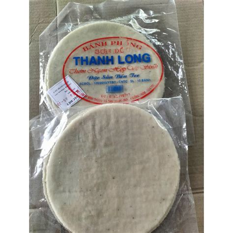 10 cái bánh phồng nếp nở THANH LONG size 22cm | Shopee Việt Nam