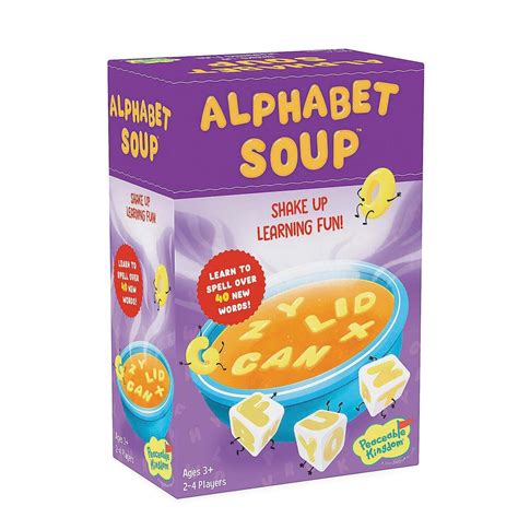 Alphabet Soup Spelling Game By Peaceable Kingdom