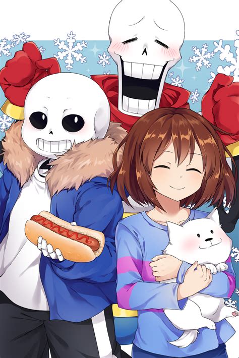 Sans, Papyrus and Frisk, by caramell0501 | Dibujos kawaii, Undertale ...
