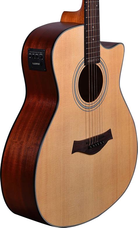 Kadence Acoustica Series,Semi Acoustic Guitar Spruce Top with Equlizer ...