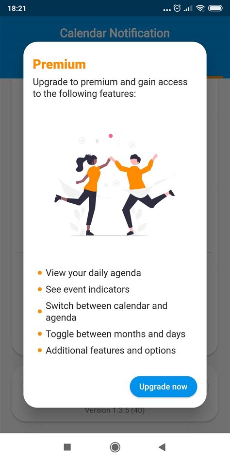 Calendar Notification permette di gestire il calendario dall'area notifiche