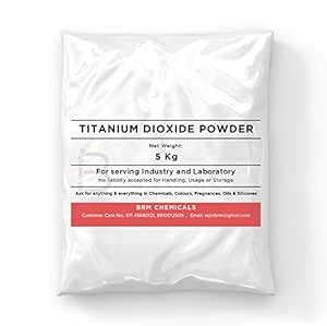 BRM Chemicals Titanium Dioxide Powder - 5 KG Bulk For Soap Making ...