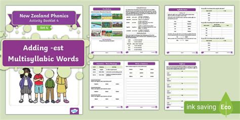 New Zealand Phonics Plus Activity Booklet 4 (Set 4)