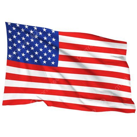 Waving American Flag Clip Art Png