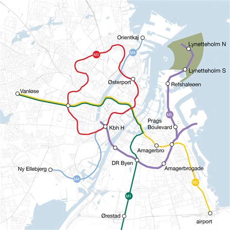 Copenhagen Metro Stations Map